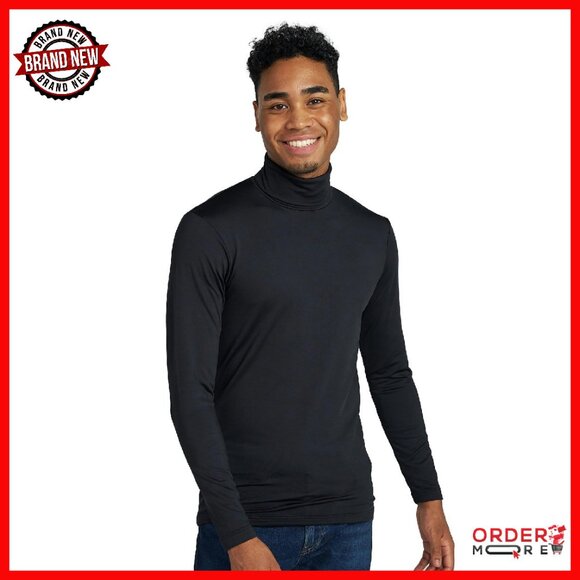 Men's Thermal Turtleneck Base Layer Fleece Long Sleeve Shirt